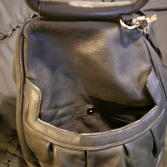 Charles David Black Leather Tote Bag - Picture 10 of 11